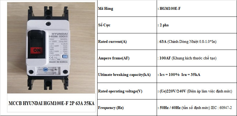 63A Thông số át HGM100E-F 