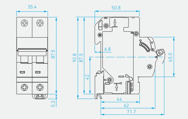 Kích thước HGD63N 2P