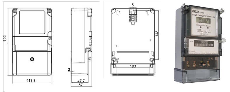 Thông số công tơ CE38