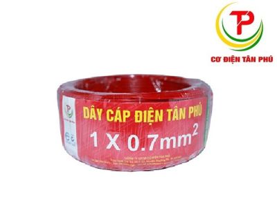 Dây điện Tân Phú 1x0.7 - Dây mềm 1x0,7 Cu/PVC Tân Phú