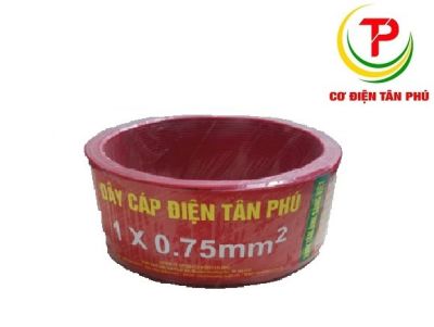 Dây điện Tân Phú 1x0.75 - Dây mềm 1x0,75Cu/PVC Tân Phú