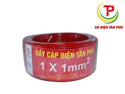 Dây điện Tân Phú 1x1.0 - Dây mềm 1x1,0 Cu/PVC Tân Phú