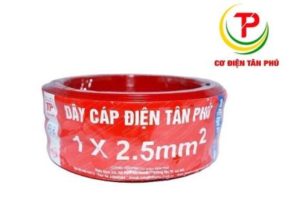 Dây điện Tân Phú 1x2.5 - Dây mềm 1x2,5 Cu/PVC Tân Phú