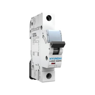 APTOMAT TÉP MCB HYUNDAI 1P 63A 6kA ( HGD63N )